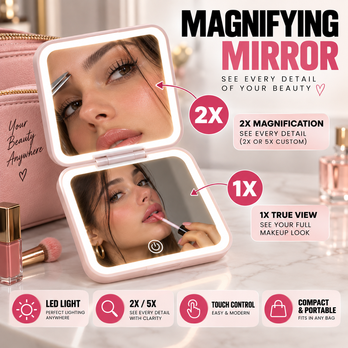 Elira Glow™ LED Mirror