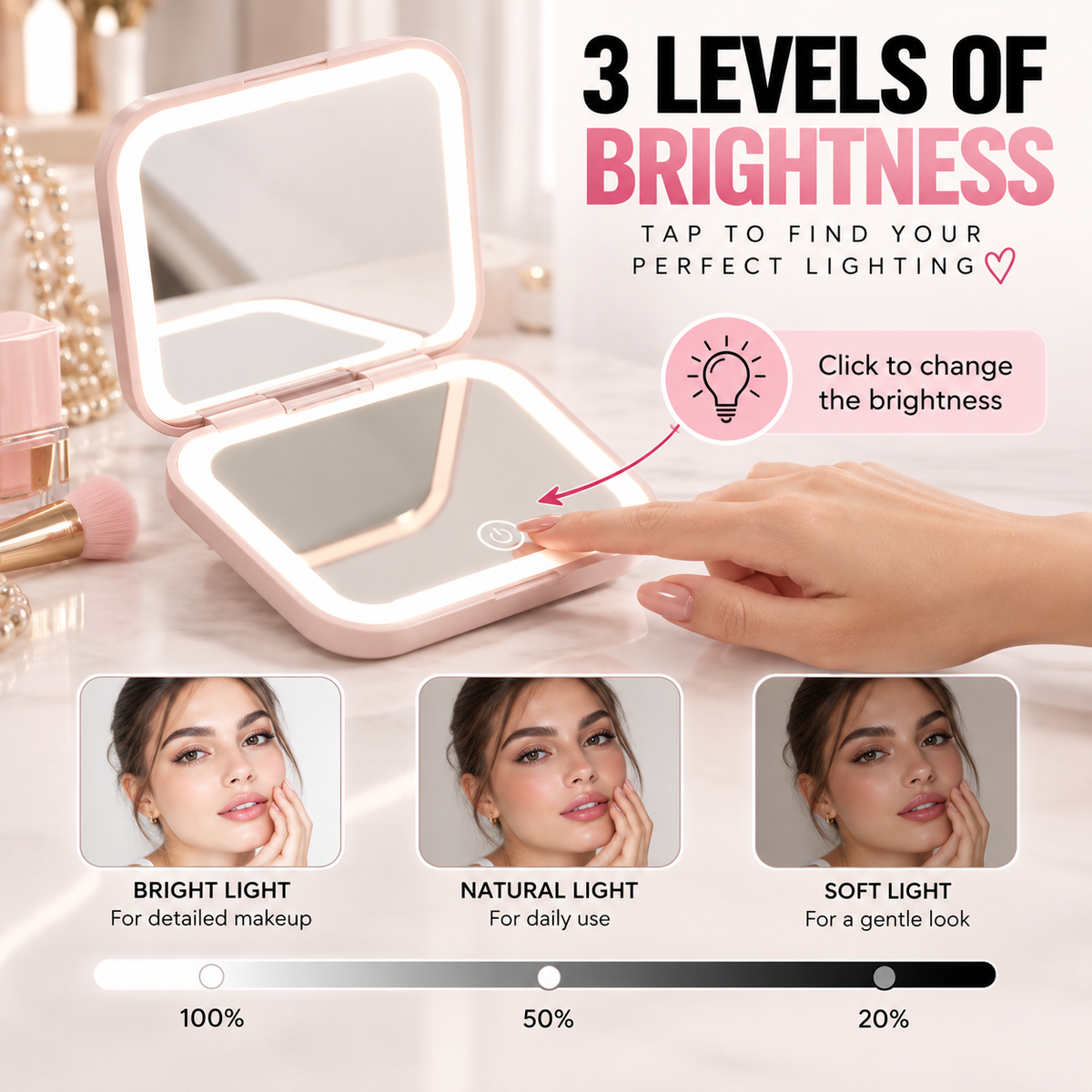 Elira Glow™ LED Mirror